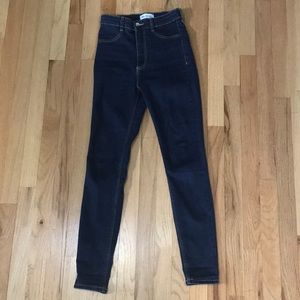 Navy Blue High-Rise Skinny Jeans